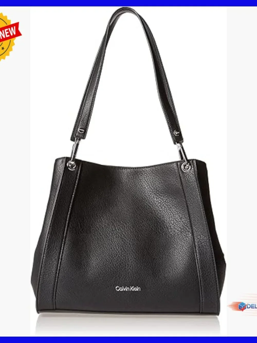 Vegan Leather Shoulder Bag Triple Compartment Hobo Tote for Women